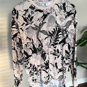 LuLaRoe Floral Print Long Sleeve Top, XS
